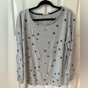 Grey star sweater top